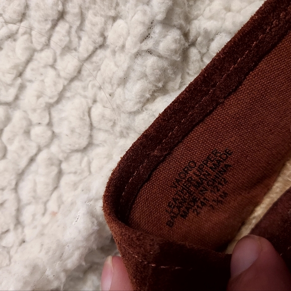 Nine West "Vaoro" Brown Suede w/Studs Raffia Sole Loafers Espadrilles 7.… - Picture 9 of 12